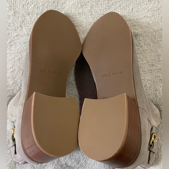 COLE HAAN • Haidyn Bootie 45mm • Stormy Grey Suede - Picture 10 of 12